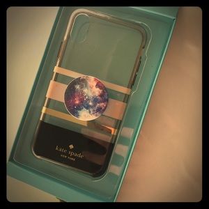 Kate Spade I phone X case with kick Stand